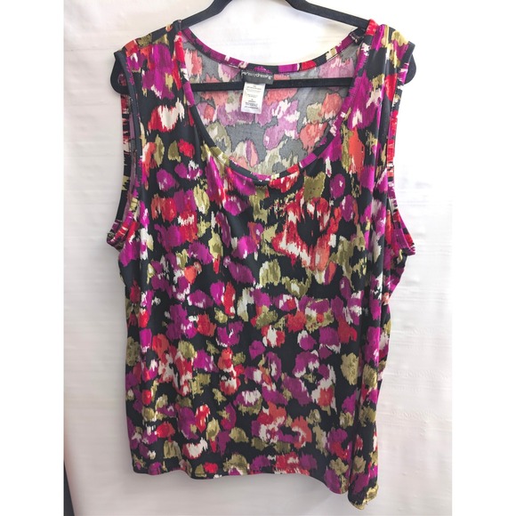 Just My Size Tops - JMS Just MY Size Easy Dressing Top PLus Size 4X Sleeveless Tank Top Shirt Blouse